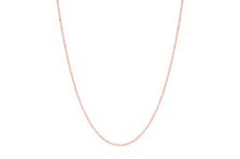 Load image into Gallery viewer, 14k Yellow Gold or Rose Gold and White Gold 1.5mm Twisted Crisscross Sparkle Chain Necklace
