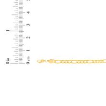 Load image into Gallery viewer, 14k Yellow Gold or White Gold 3mm Solid Figaro Chain Necklace
