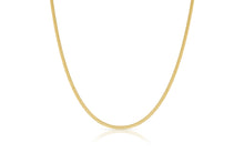 Load image into Gallery viewer, 10k Yellow Gold 2mm Solid Miami Cuban Chain Link Necklace
