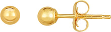 Load image into Gallery viewer, 10k Yellow Gold Ball Stud Earrings
