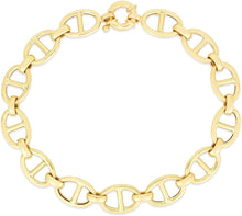 Load image into Gallery viewer, 14k Yellow Gold 8.5mm Lite Mariner Anchor Chain Bracelet
