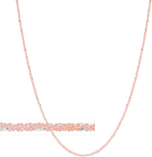 Load image into Gallery viewer, 14k Yellow Gold or Rose Gold and White Gold 1.5mm Twisted Crisscross Sparkle Chain Necklace
