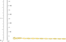 Load image into Gallery viewer, 14k Yellow Gold 2.5mm Flat Pebble Link Bracelet, 7 Inch
