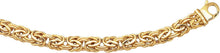 Load image into Gallery viewer, 14k Yellow Gold 7.2mm or 9mm Byzantine Link Bracelet
