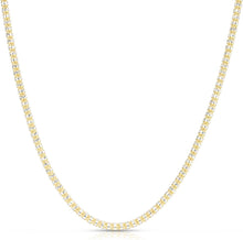 Load image into Gallery viewer, 10k Yellow Gold and White Gold 3.3mm Two-Tone Ice Necklace
