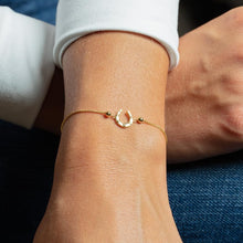 Load image into Gallery viewer, 14k Yellow Gold Horseshoe Charm Adjustable Wheat Link Friendship Bolo Bracelet, Extendable 9 Inch
