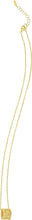 Load image into Gallery viewer, Italian .046cttw Diamond 14k Yellow Gold 10.6mm Beaded Barrel Charm Pendant Adjustable Chain Necklace, 16.75 Inch-18"
