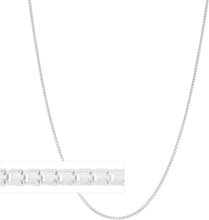 Load image into Gallery viewer, 14k Yellow Gold or White Gold 1.3mm Solid Ice Chain Necklace
