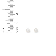 Load image into Gallery viewer, 14k Yellow Gold 4mm Pearl Stud Earrings
