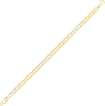 Load image into Gallery viewer, 14k Yellow Gold 4.2mm Small Triple Chino Link Chain Charm Bracelet 7 Inch
