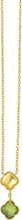 Load image into Gallery viewer, 14k Yellow Gold Natural Gemstone Clover Charm Adjustable Chain Necklace, 16 Inch-18" (Swiss Blue Topaz, Garnet, Amethyst, Citrine or Peridot)
