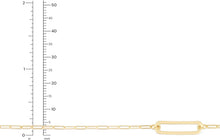 Load image into Gallery viewer, 14k Yellow Gold 3.2mm Paperclip Curved Bar Link Bracelet, 7 Inch
