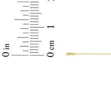 Load image into Gallery viewer, 14k Yellow Gold or White Gold or Rose Gold 0.9mm Solid Diamond Cut Cable Chain Necklace
