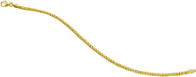 Load image into Gallery viewer, 14k Yellow Gold Sparkle Beaded Link Chain Bracelet, 7 Inch
