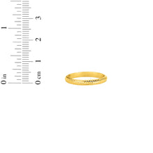Load image into Gallery viewer, 14k Yellow Gold 2.5mm Lite Comfort Fit Diamond Cut Wedding Band, Sizes 7-10
