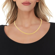 Load image into Gallery viewer, 10k Yellow Gold 3mm Lite Franco Chain Link Necklace
