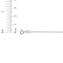 Load image into Gallery viewer, 14k Yellow Gold or White Gold 0.9mm Diamond Cut Bead Chain with Spring Ring Necklace
