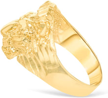 Load image into Gallery viewer, 10k Yellow Gold 18.2mm Panther Lioness Ring, Sizes 4-12.5
