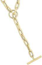 Load image into Gallery viewer, 14k Yellow Gold 5mm Paperclip Toggle Link Bracelet, 7.5 Inch
