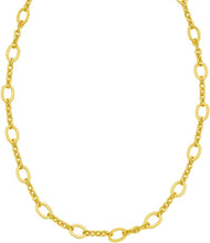 Load image into Gallery viewer, 14k Yellow Gold 7.5mm Large and 3.8mm Small Oval Link Bracelet, 7.25 Inch
