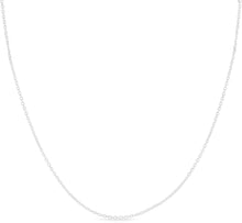 Load image into Gallery viewer, 14k Yellow Gold or White Gold or Rose Gold 1.3mm Solid Diamond Cut Cable Chain Necklace
