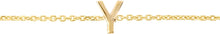 Load image into Gallery viewer, 14k Yellow Gold 0.2&quot; Mini Alphabet Letter A - Z Initial Charm Pendant with Extendable Adjustable Chain Bracelet
