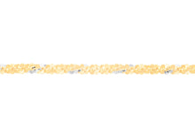 Load image into Gallery viewer, 14k Yellow Gold or Rose Gold and White Gold 1.5mm Twisted Crisscross Sparkle Chain Necklace
