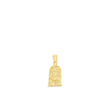 Load image into Gallery viewer, 10k Yellow Gold Face of Jesus Christ Religious Pendant
