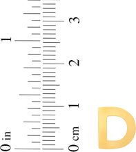 Load image into Gallery viewer, 14k Yellow Gold 0.4&quot; Block Alphabet Letter A - Z Initial Charm Pendant with Extendable Adjustable Chain Necklace
