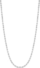 Load image into Gallery viewer, 14k Yellow Gold or White Gold 1.5mm Lite Spiral Rope Chain Necklace
