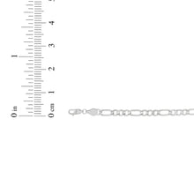 Load image into Gallery viewer, 14k Yellow Gold or White Gold 3mm Solid Figaro Chain Necklace

