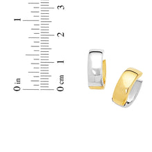 Load image into Gallery viewer, 14k Yellow Gold 15mm Polished Chunky Huggie Earring Earrings
