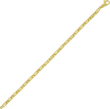 Load image into Gallery viewer, 14k Yellow Gold 7mm Mens Railroad Link Chain Bracelet, 8.5 Inch
