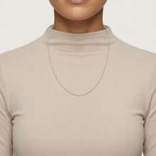 Load image into Gallery viewer, Italian 14k Yellow Gold or White Gold 4mm Disco DC Bead Chain Necklace
