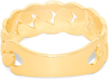 Load image into Gallery viewer, 10k Yellow Gold 7mm Cuban Link Ring, Sizes 4 - 13
