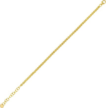 Load image into Gallery viewer, 14k Yellow Gold 2.2mm, 3mm or 4mm Diamond Cut Bead Link Bracelet, Adjustable 6.25" - 7.5 Inch
