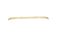 Load image into Gallery viewer, 14k Yellow Gold and White Gold 3.2mm Solid Two-Tone Pave Curb Cuban Chain Necklace
