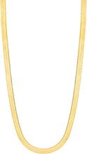 Load image into Gallery viewer, 10k Yellow Gold 9mm Super Flexible Silky Herringbone Chain Necklace
