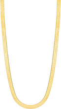 Load image into Gallery viewer, 10k Yellow Gold 7mm Super Flexible Silky Herringbone Chain Necklace
