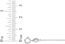 Load image into Gallery viewer, 14k Yellow Gold or White Gold 1.1mm Diamond Cut Cable Chain Necklace

