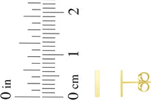 Load image into Gallery viewer, 14k Yellow Gold 6.5mm High Polish Initial-I Stud Earrings
