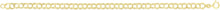 Load image into Gallery viewer, 14k Yellow Gold 4.2mm Small Triple Chino Link Chain Charm Bracelet 7 Inch

