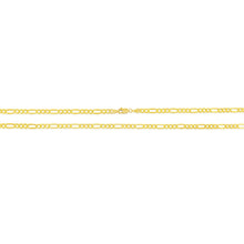 Load image into Gallery viewer, 14k Yellow Gold or White Gold 4.5mm Solid Figaro Chain Necklace
