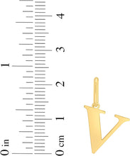 Load image into Gallery viewer, 14k Yellow Gold 0.9&quot; Alphabet Letter A - Z Initial Charm Pendant with optional Extendable Adjustable Chain Necklace
