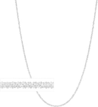 Load image into Gallery viewer, 14k Yellow Gold or White Gold 1.5mm Twisted Crisscross Sparkle Chain Necklace
