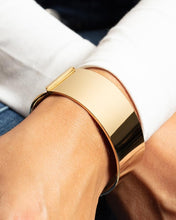 Load image into Gallery viewer, 14k Yellow Gold 24.6mm Solid Shiny High Polish Classic Bangle Bracelet 7 Inch
