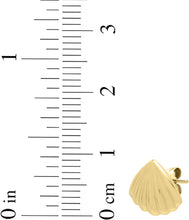 Load image into Gallery viewer, 10k Yellow Gold 9mm Sea Shell Stud Earrings
