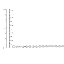 Load image into Gallery viewer, Italian 14k Yellow Gold or White Gold 4mm Disco DC Bead Chain Bracelet
