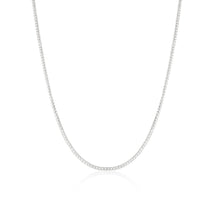Load image into Gallery viewer, 18k Yellow Gold or White Gold 1.5mm Solid Franco Chain Necklace

