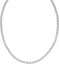 Load image into Gallery viewer, 925 Sterling Silver 4.6mm Round Byzantine Chain Necklace, 22"� or 24 Inch
